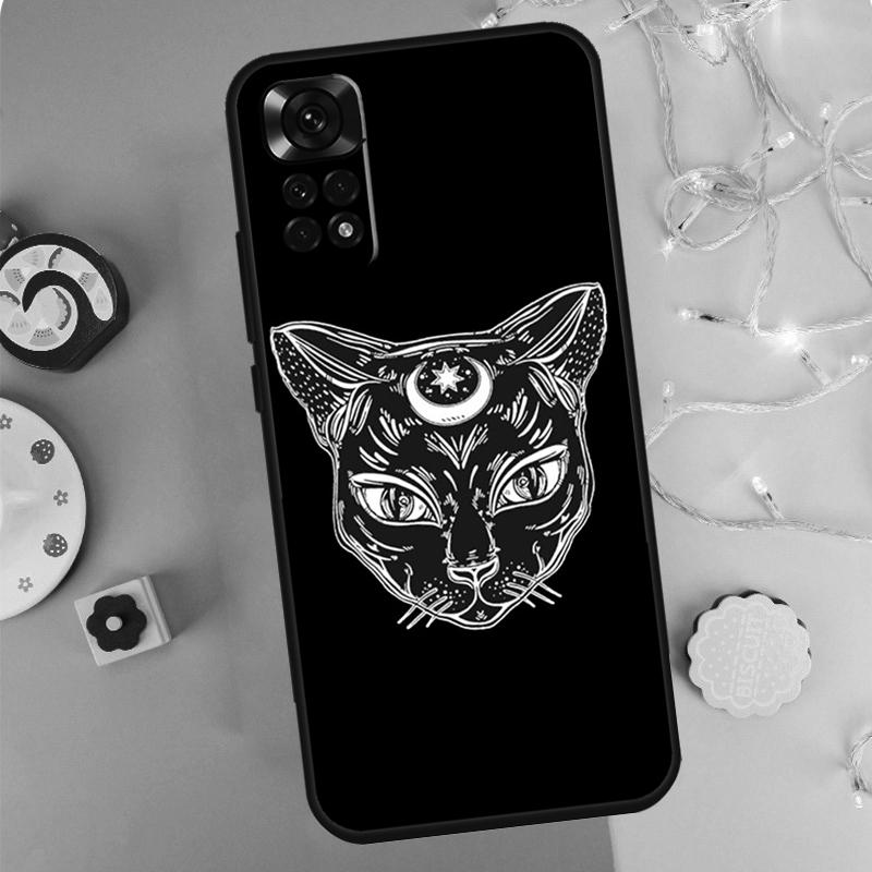 Witchcraft Witch Cat Case For Xiaomi Redmi Note 14 13 12 11 10 9 Pro 9S 10S 11S 12S Redmi 10C 12C 13C 14C Cover