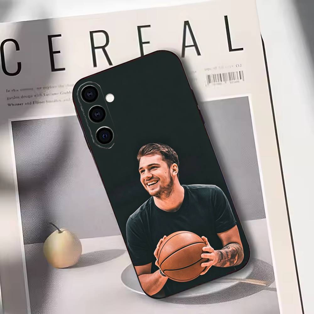 

Luka Doncic Phone Case Black Silicone Soft For Samsung Galaxy A73,A72,A71,A70,A53,A52,A51 Samsung a12