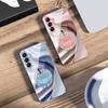 Transparent colored apple For Samsung Galaxy A14 4G 20 30 52 20S 21S 22 32 33 34 42 50 51 53 54 70 71 72 73 5G Glass Phone Case