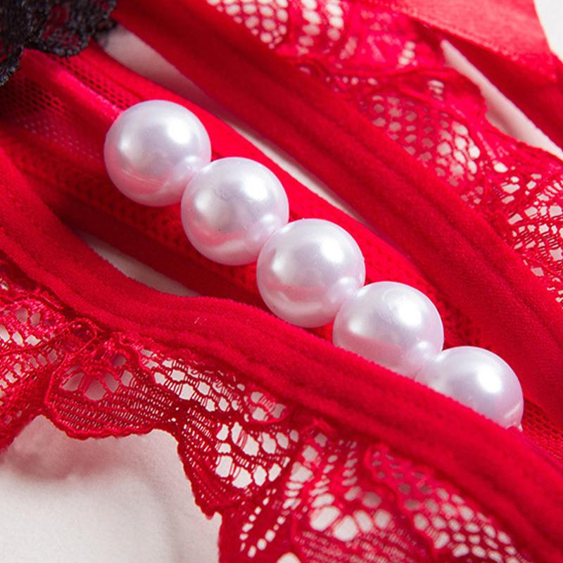 Women Lace Panties Erotic Underwear Briefs Sexy Apparel Erotic Women's Panties Underwear For Sexy Pearl Lingerie