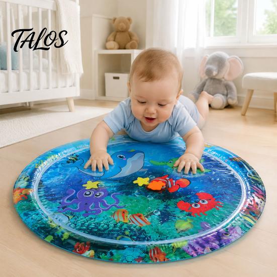 Engaging Sensory Toy for Toddlers Inflatable Splash Pad Toddlers, Thickened PVC Outdoor Water Sprinkler Play Baby Shower Gift Boys Girls Mat