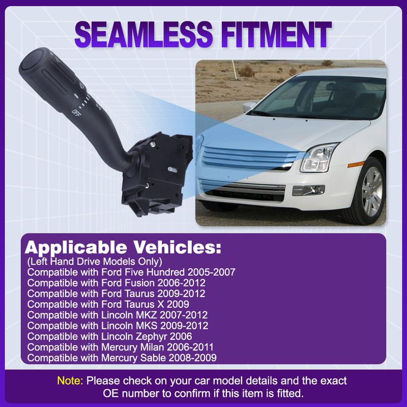 Переключатель фар и поворотников для Ford Five Hundred Fusion Taurus Lincoln MKZ MKS Mercury Milan