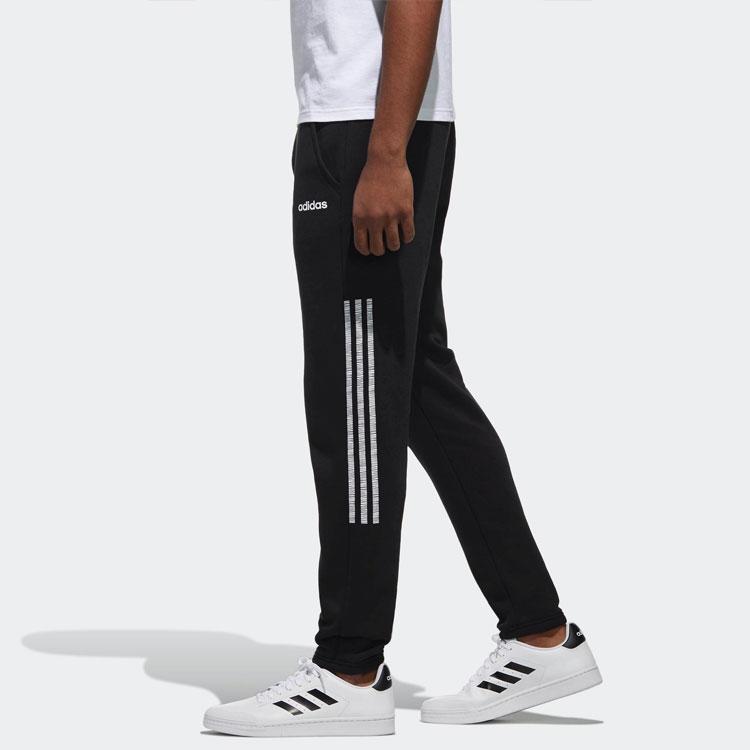 Adidas Side Stripe Casual Sports Pants Men Bottoms Black DZ5608