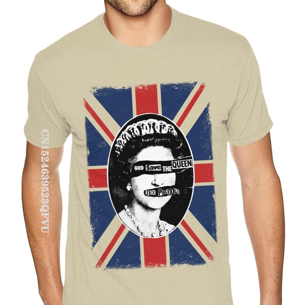 Sex Pistols Tee God Save The Queen Cotton Boys Make Your Own Top T-shirts Normal Brand Mens Tops T Shirt Normal Cotton