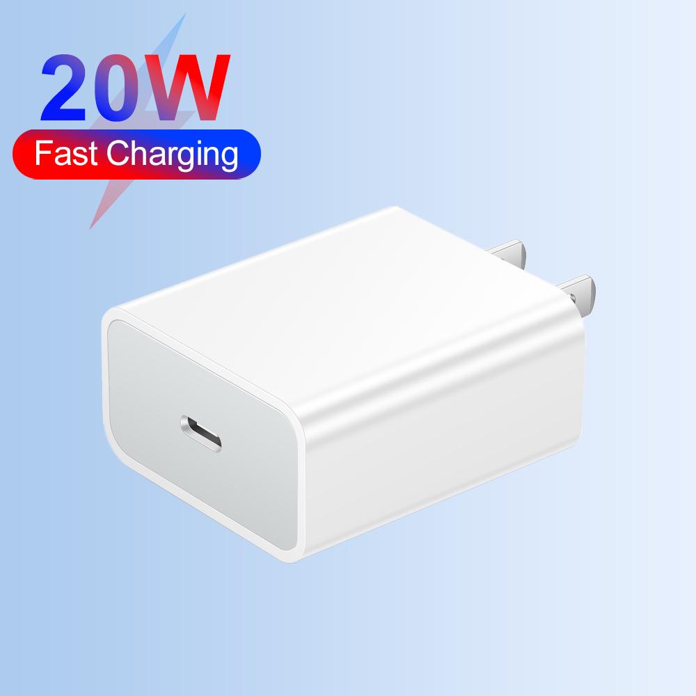 20W QC3.0 PD Single Port Travel Charger with US/EU/UK Specs