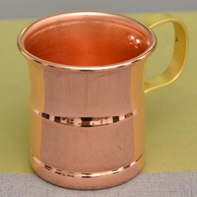Ręcznie robiony Kubek Mleczny do Piwa z Plecionym Uchwytem Pogrubiony Moscow Mule 360ML Kubek Śniadaniowy Naczynia Stołowe Czysta Miedź 1 SZT.