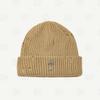 Fall/Winter Street Fashion Distressed Knit Cap for Men and Women, Versatile Retro Metal Cross Emblem Wool Hat, Couple Beanie Cap