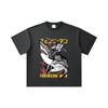 260 GSM Double Yarn 32 Count 100% Cotton Chainsaw Man V43 Denji Print Unisex Heavy Cotton T Shirt