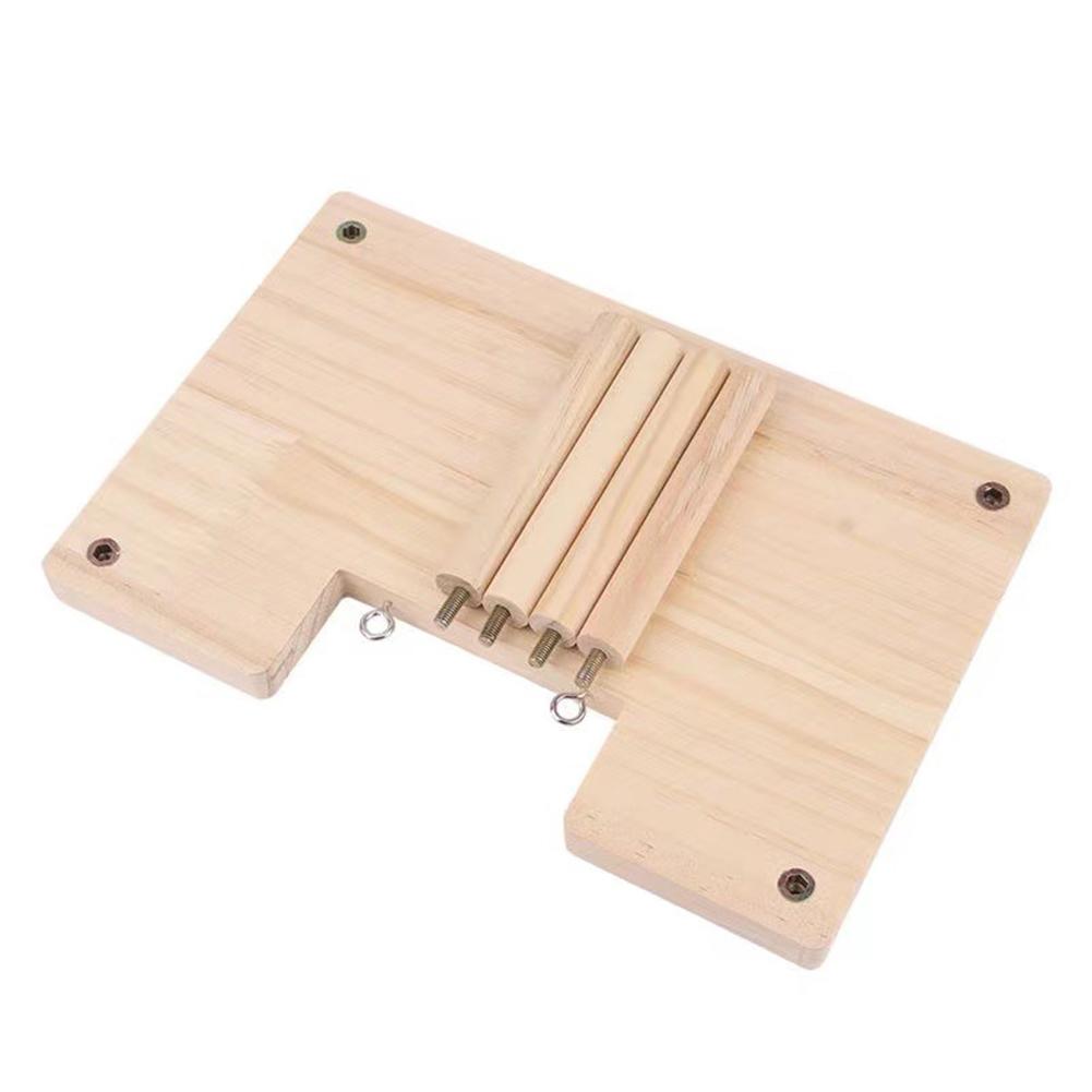 Pine Wood Hamster Ladder Platform Climbing Toy House Cage Accessories for Small Pets Hamster Mice Pet Supplies