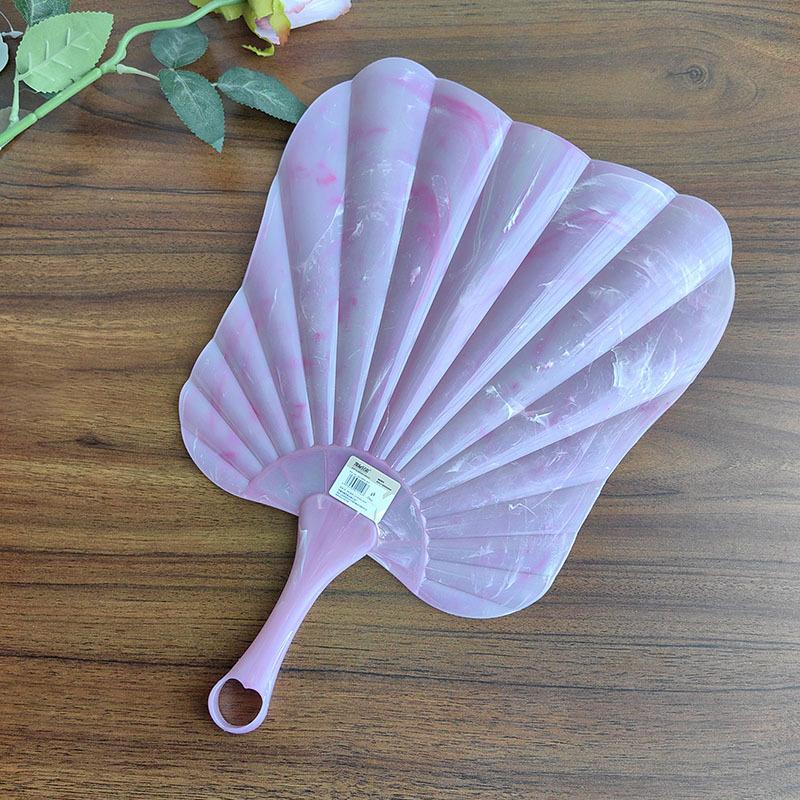 Summer Plastic Portable Fan  Chinese Hand Cranked Fan Cool Breeze Performance Dance Party Pography Props Fan