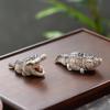 Resin Crocodile Tea Pet Handmade Crocodile Statue  Tea Ceremony Tea Play Home Boutique