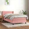 Maison Exclusive - Sommier à lattes de lit avec matelas Rose 90x190 cm Velours
