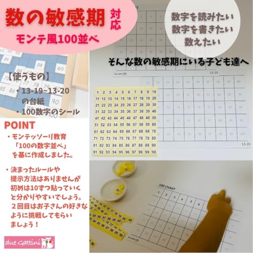 Due Gattini Montessori Coloring Book [50 Types, 100 Sheets] Large Capacity, Ages 3-6, Improves Concentration and Manual Dexterity, Educational Toy, De