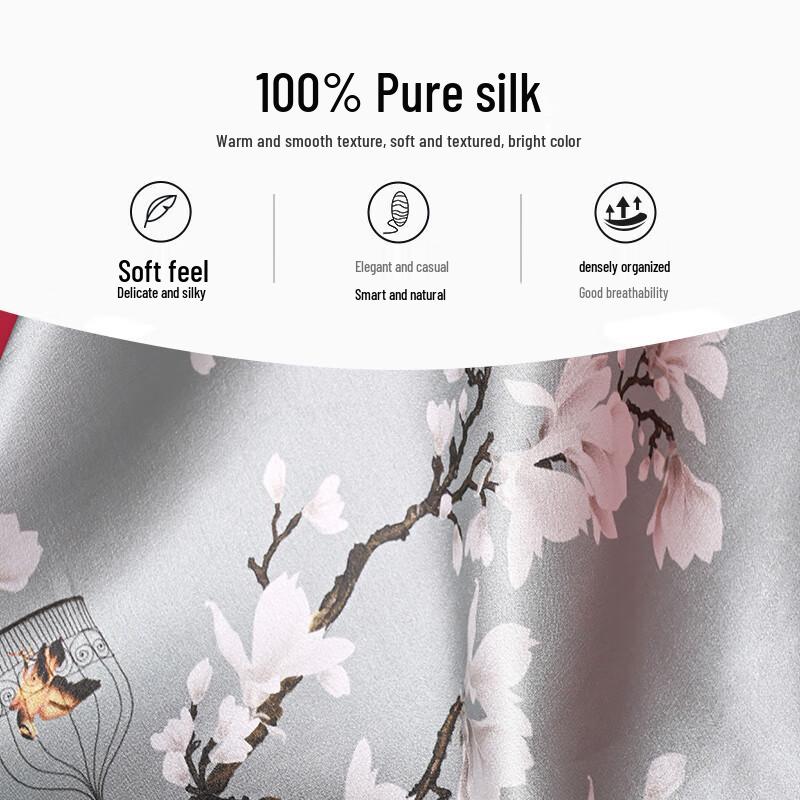 Hangsilu 100% Maulbeerseide Schal Geschenkset