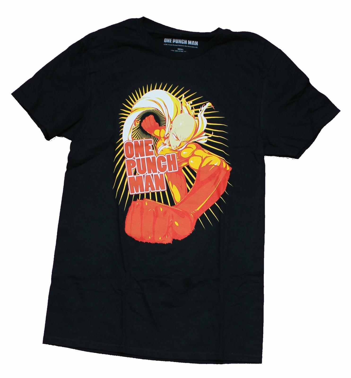 One Punch Man Adult New T-shirt Big Yellow Orange Saitamma Shirt XXL
