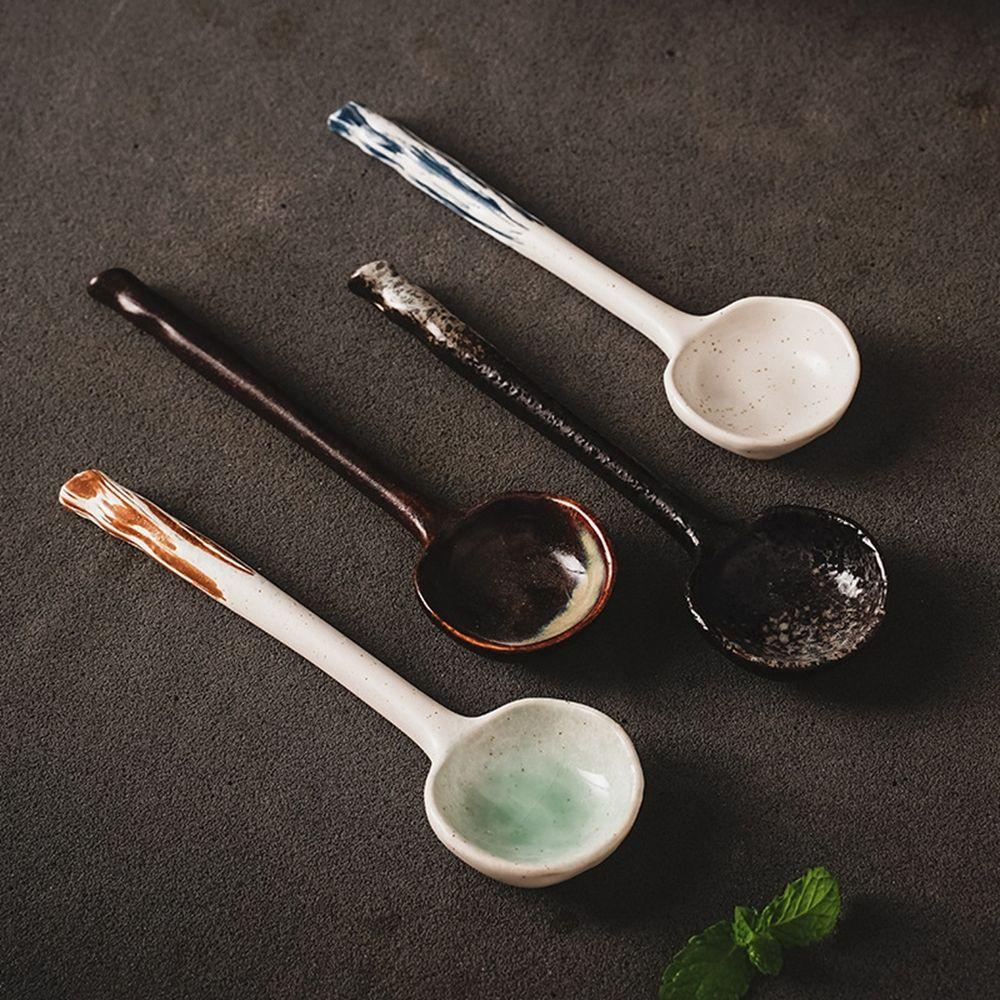 Dessert Japanese Style Dinnerware Stirring Spoon Home Cutlery Coffee Spoon Soup Spoon Tableware Kitchen Utensils