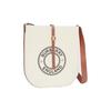 Burberry Logo Graphic Cotton Canvas And Leather Anne Shoulder Bag Women Shoulder Bag Natural 80268851
