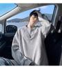 Men's Heavyweight Boxy Sweatshirt: Spring/Autumn Casual Round Neck, Drop Shoulder, Long Sleeve, Premium Feel.