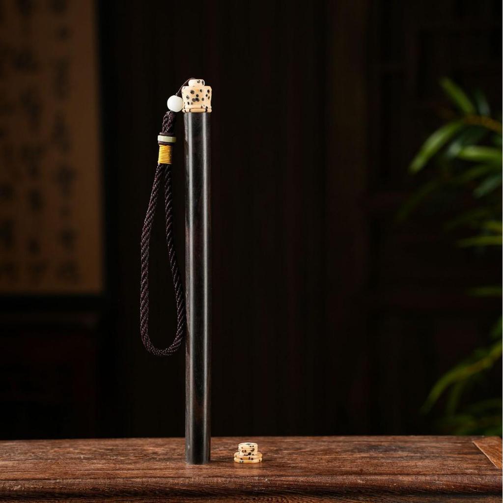 Black Ebony Wood Incense Holder - 10g Pack for Home Use Gift Giving, Elegant Agarwood & Sandalwood, Exquisite Incense Burner