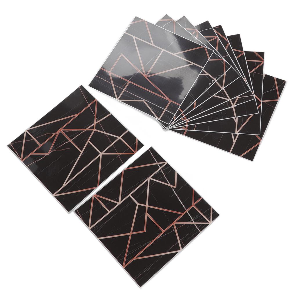 10pcs Tile Sticker 15x15cm 3D Self Adhesive Backing Waterproof Oil Proof Decorative 0.26mm Thicker