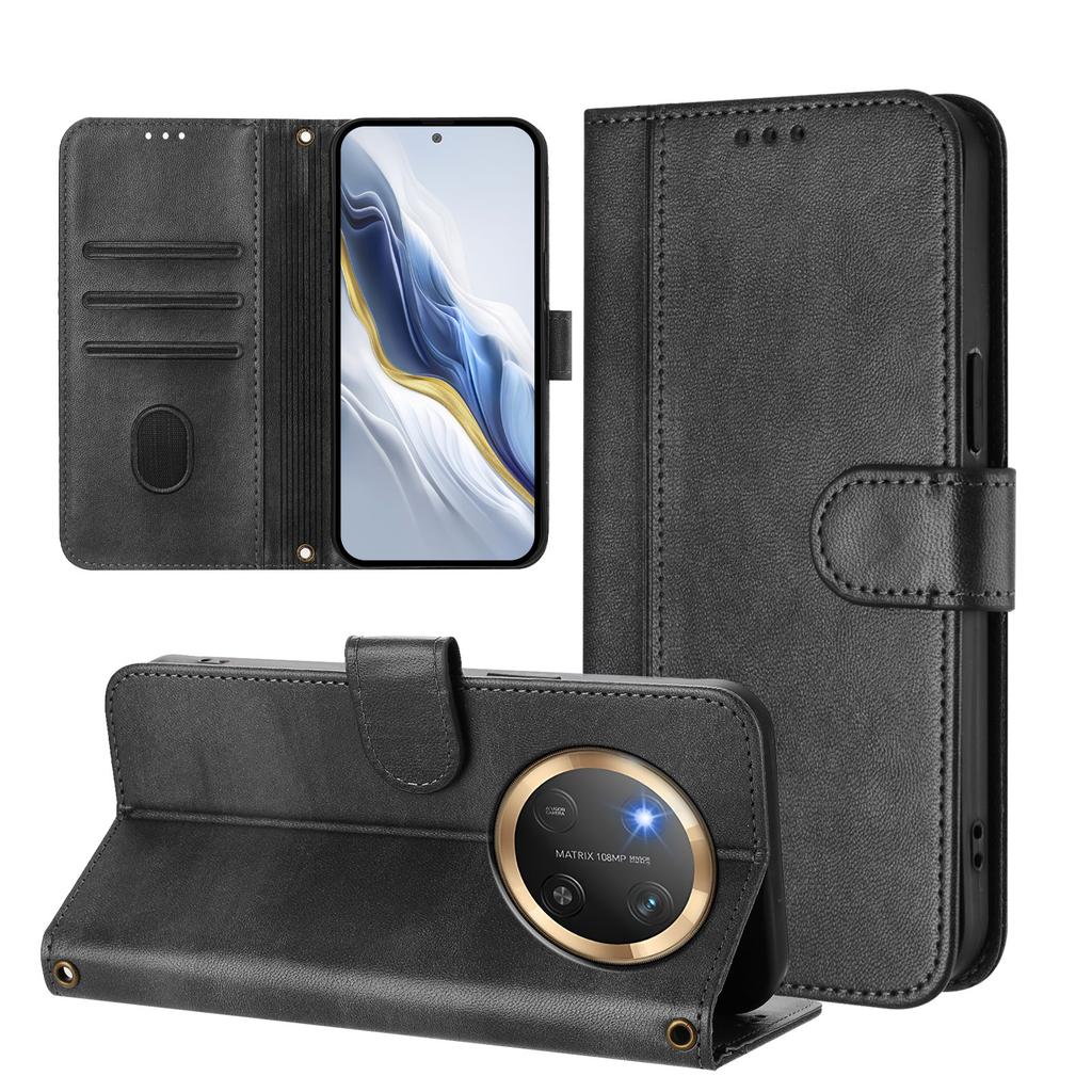 Premium Magnetisches Leder-Portemonnaie-Cover, Anti-Drop Stoßfeste Hülle mit Magnetverschluss für Honor X30 X9d X9c X8c X8b X7A X6c X6b