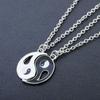 2pcs Yin Yang Charm Pendant Friend Couple Necklaces