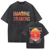 Rock Band Imagine Dragons Loom World Tour 2026 T-shirt Vintage Lavata Uomo Donna T-shirt Oversize Gotica Unisex T-shirt Casual