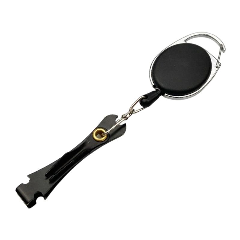 Tackle Box Accessories Knot Tying Tool Line Cutter Fishing Clippers with Retractor Multifunctional Fly Fishing Nipper