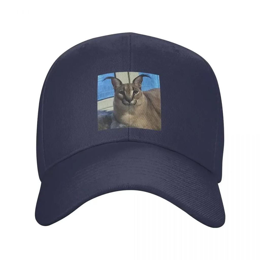 Punk Unisex Big Floppa Funny Meme Baseball Cap Adult Caracal Cat Adjustable Dad Hat Unisex Women Sports Snapback Hats