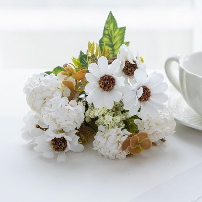 Artificial Flowers Silk Lilac Daisy Bouquet Wedding Home Brial Craft Diy Gift boxFestival Outdoor Indoor Scrapbooking Fake props