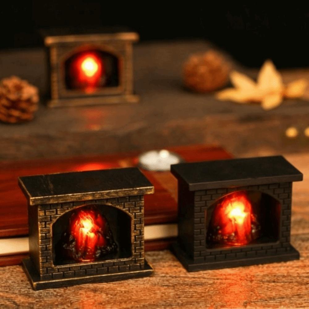 Creative Design Fireplace Lights Glowing Light Simulation Fireplace  Home Decoration