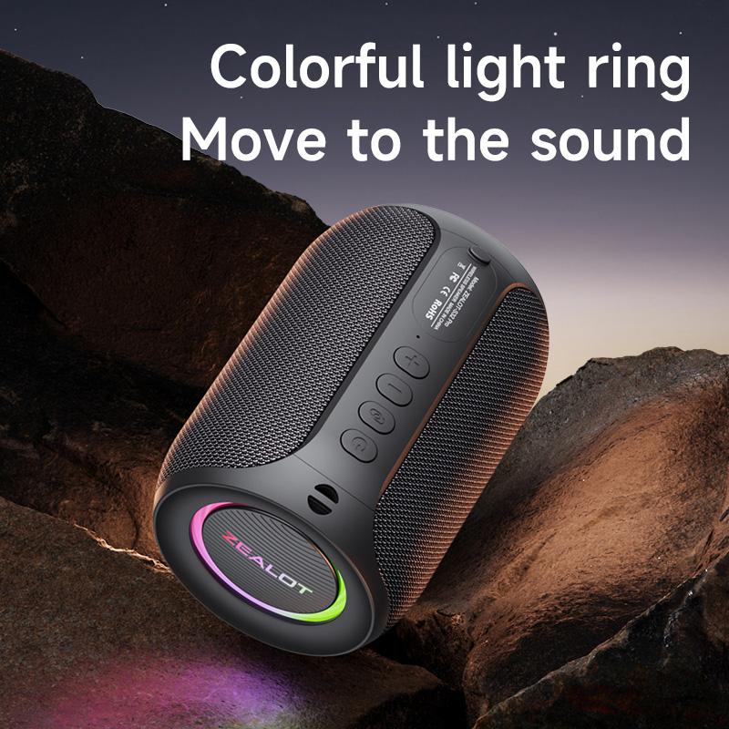 ZEALOT S32 Pro Bluetooth Speaker Wireless Subwoofer TWS Portable Bass Stereo Support USB Micro SD Card