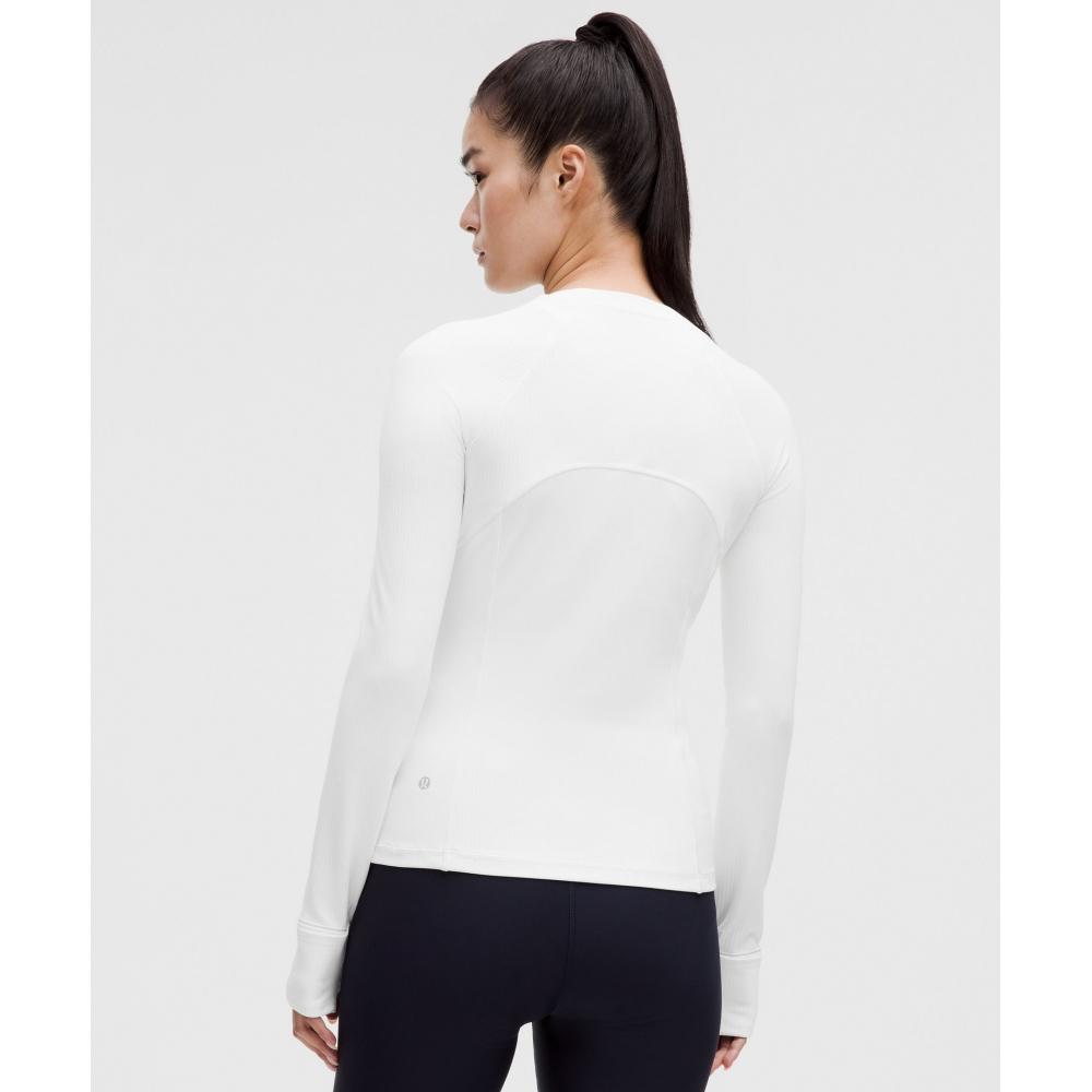 Lululemon It S Rulu Ribbed Long Sleeve Shirt  Updated whIte