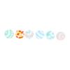 6Pcs Multi Colored Pet Cat Soft Plush Ball Sound Toy Interactive Training Cat Teaser Toy