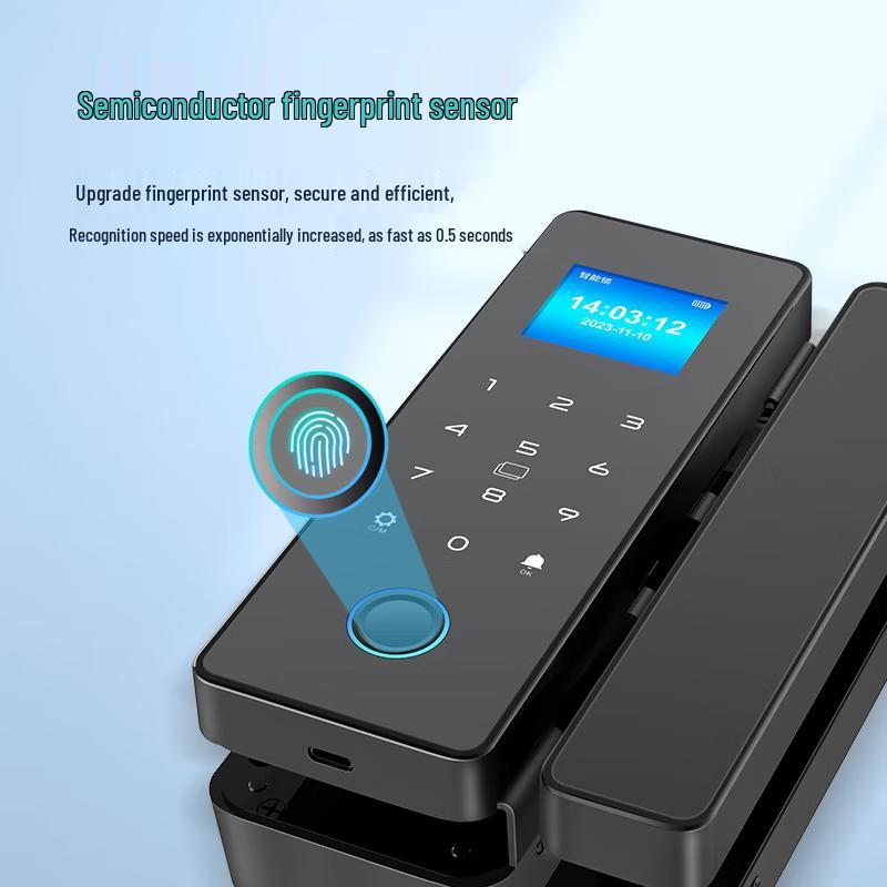 Modian P10F Smart Fingerprint Glass Door Lock CN plug (adapter included)