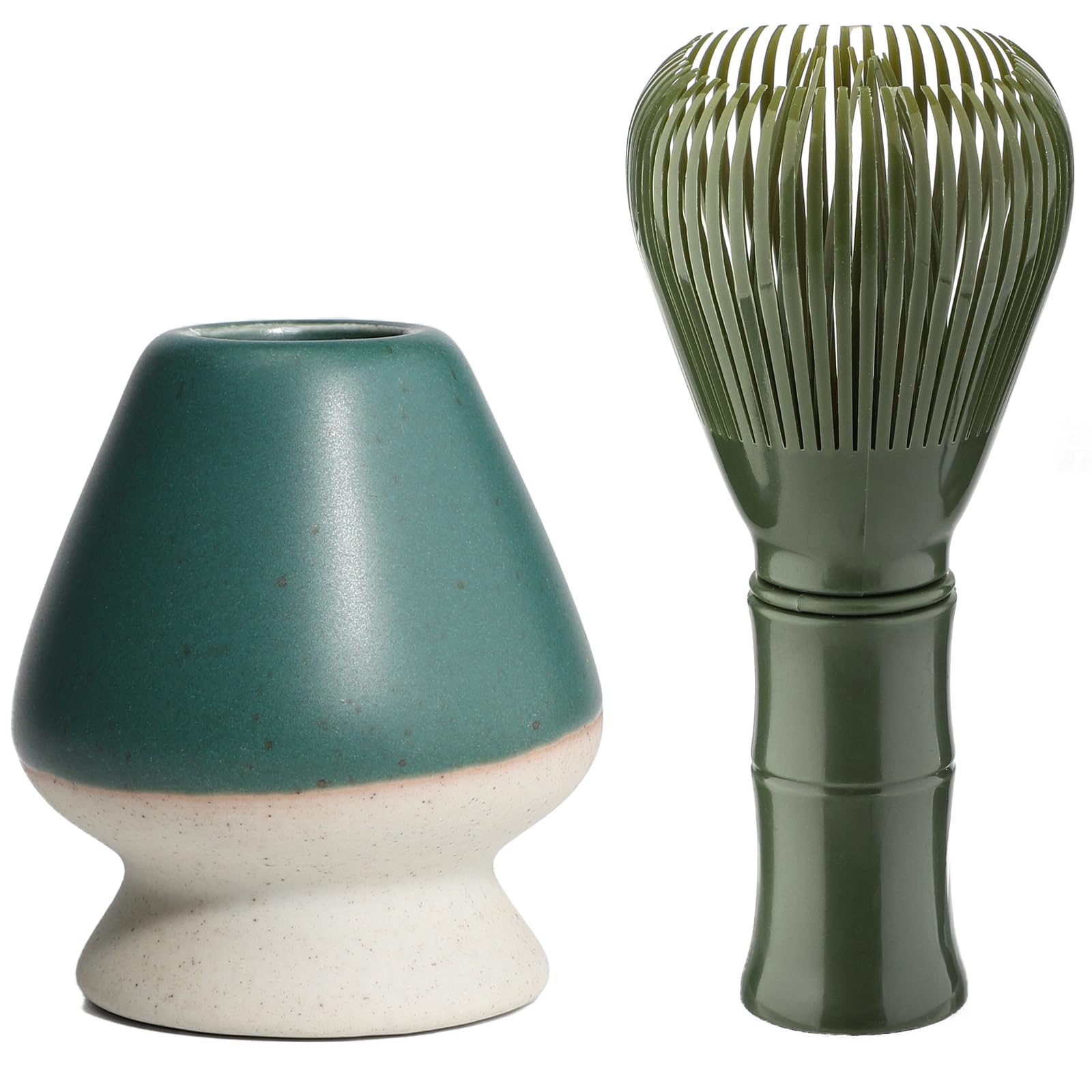 

Reusable Resin Matcha Whisk with Chasen Stand, 100-Stand, Includes Chasen Stand