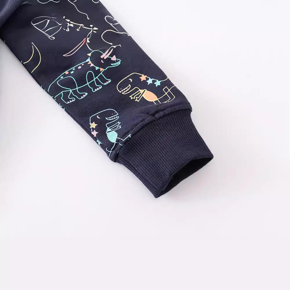 European Style Boys' Cartoon Knit Terry Cotton Sweatshirt - New Autumn Collection