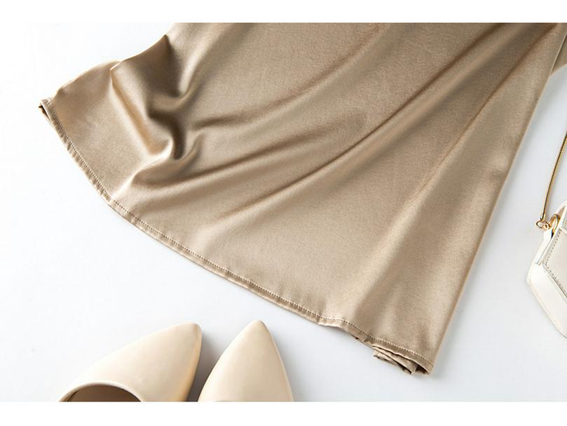 Women's Summer Silk Camisole - Mulberry Satin Solid Sleeveless Top
