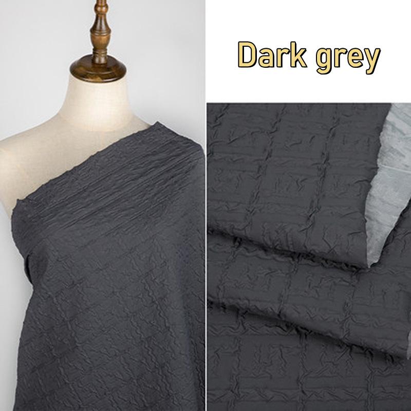 100*140cm Waterproof Embossed Winter Quilted Cotton Fabric For Making Padded Jacket Down Coat Wrinkled Down Jacket Fabric