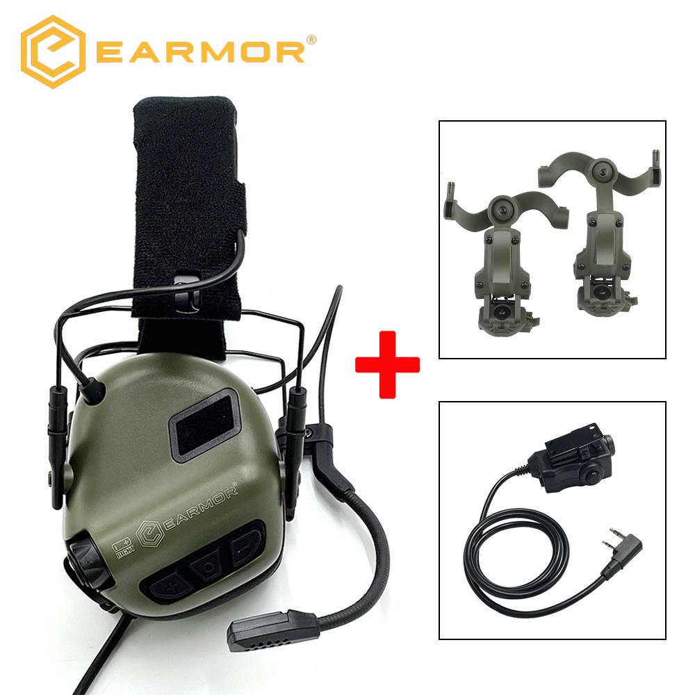 EARMOR Gun Range Shooting Anti-Noise Headset M32 SE Tactical Communication Hunting Electronic Hearing Protection Earmuff