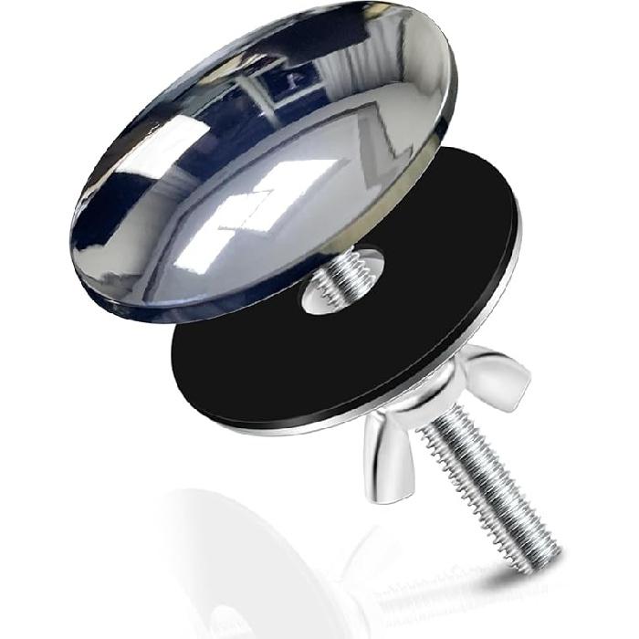 

Sink Hole Cover, Kitchen Sink Hole Cover, Stainless Steel Faucet Hole Cover, Sink Sprayer Hole Plug, Easy Install Sink Plug for Kitchen & Bathroom серебряный