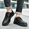 Fashion 2025 Classic Men Leather Work Shoes Spring New Men Comfortable Driving Shoes Luxury Brand Men Soft Casual Shoes Large Size 38-48