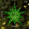 Christmas Acrylic Ornaments: Bow, Snowflake, Teardrop, Star, Rhombus, and Tree Window Decorations