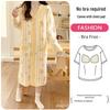 Breathable Maternity Nightgown with Built-in Bra for Labor, Breastfeeding, & Postpartum - Spring & Autumn Style