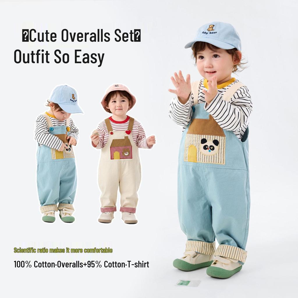Sunshine Cotton Dududu Familie Baby Strampler Set – Frühling T-Shirt & Hose Zweiteiler für Kinder