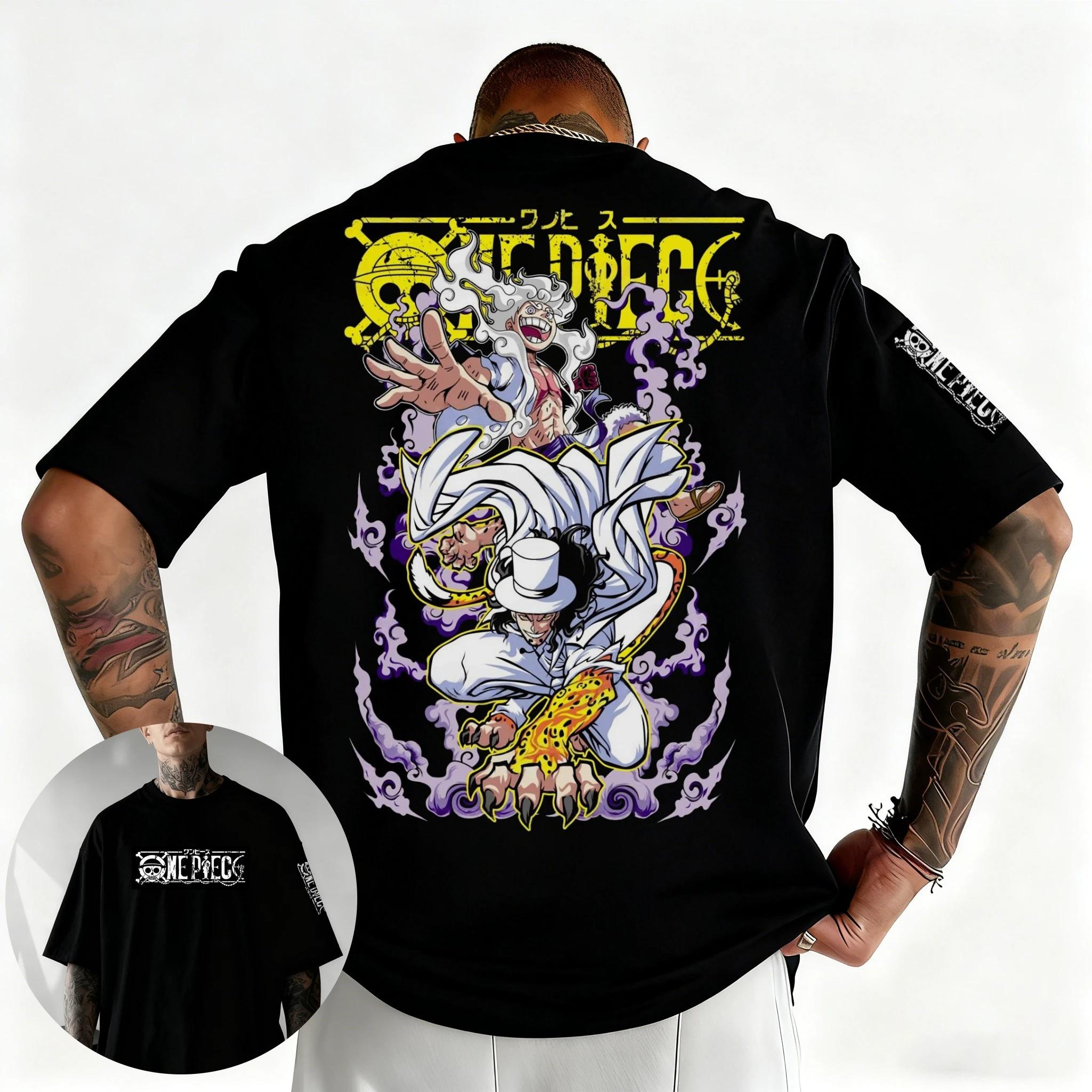 

ONE PIECE Gear 5 Nika Luffy Anime TShirt Unisex Cotton Oversized Short Sleeve Comfortable Fit for Casual Sports Fitness S