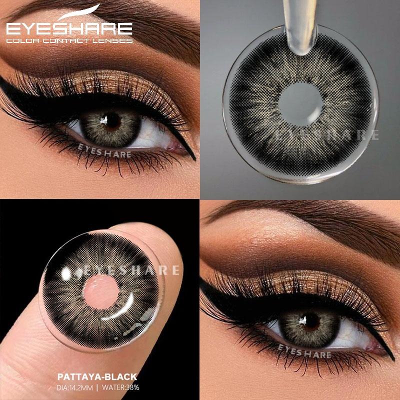 1 Paar farbige Kontaktlinsen für die Augen Grüne Linsen Graue Pupillen Schöne Pupillenfarbe Augenlinse Jährlich Natürliche Blaue Linse