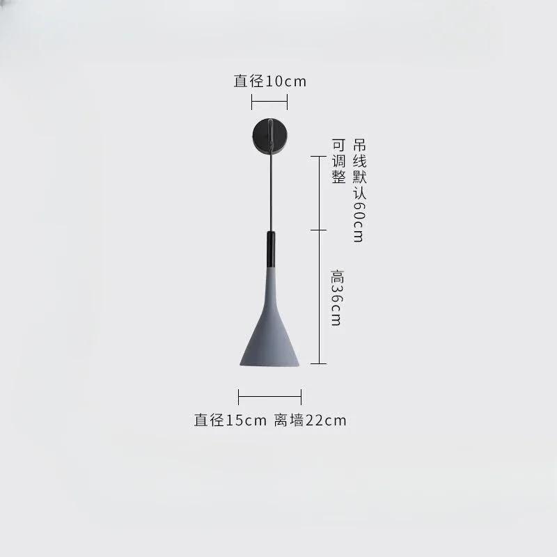 Modern Bedroom Bedside Wall Lights Gray White Black Aluminium Wall Sconces LED E27 Wall Lamp Indoor Living Room Illuminaire