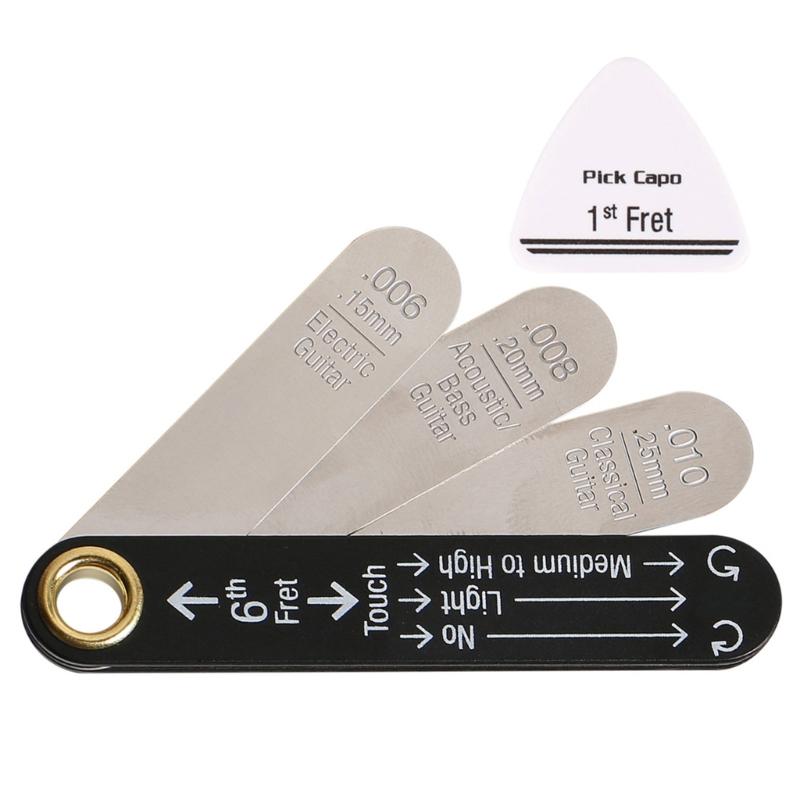 

Многофункциональный измеритель высоты струн гитары, подходит для домашних занятий, профессиональной настройки и обслуживания инструмента 1