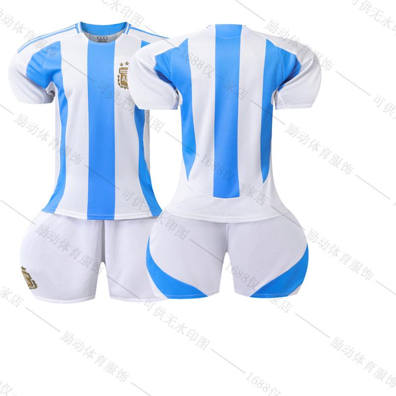 2425 America s Cup Argentina home court No. 10, football jersey 11 Di Maria 21 Dybala jersey set #16